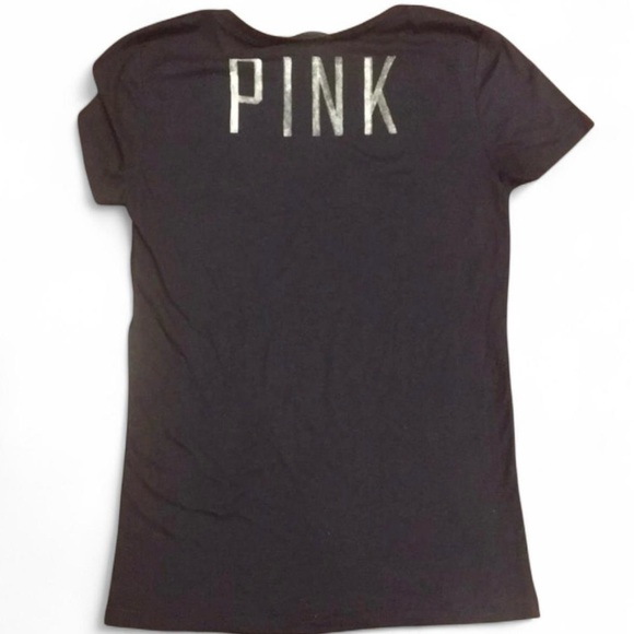 PINK Yankees limited edition navy blue tee, size small - Picture 2 of 3